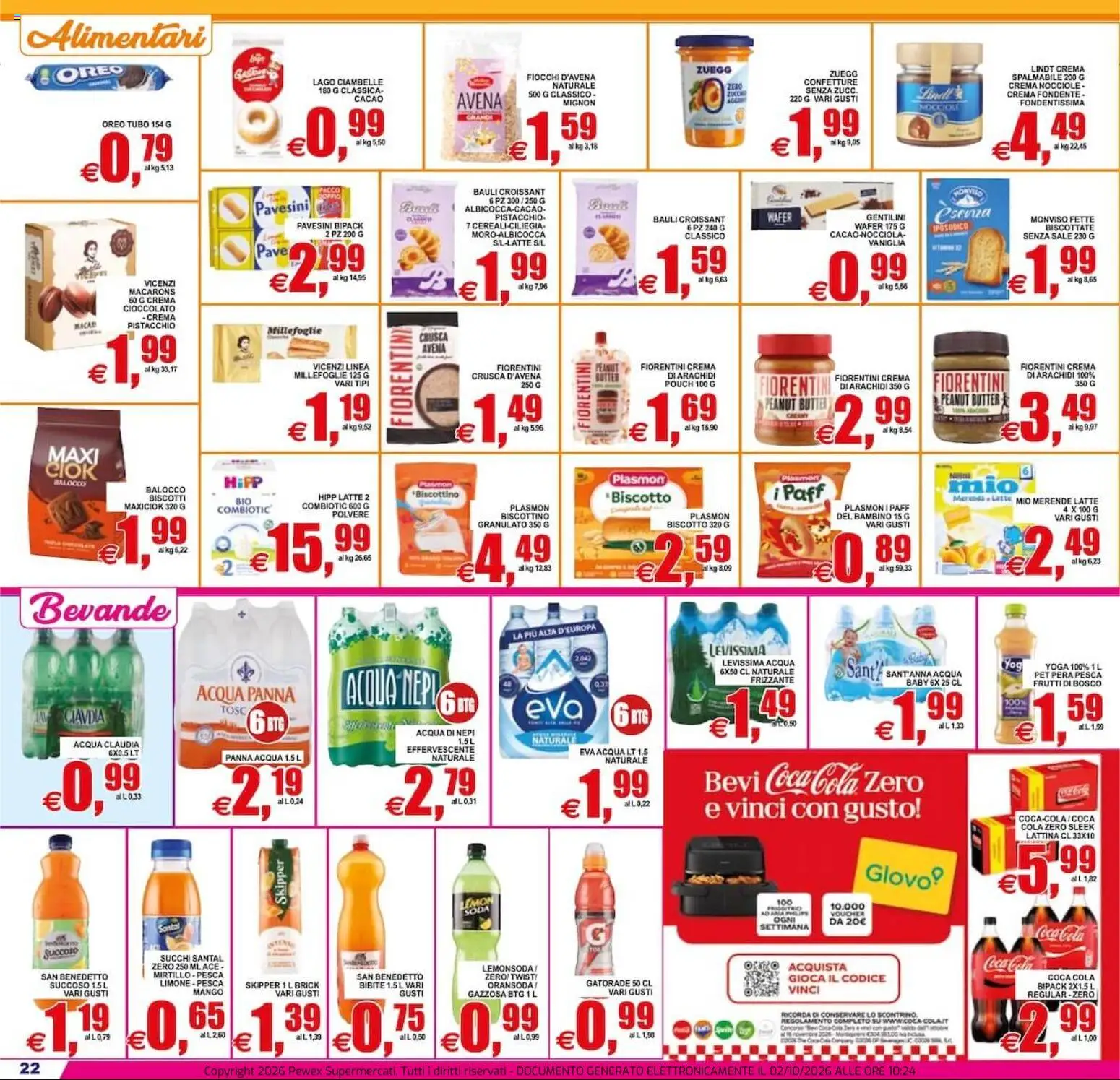 Volantino Pewex del 02/10/2026 | Pagina: 22 | Prodotti: Cereali, Fiocchi, Tubo, Pera