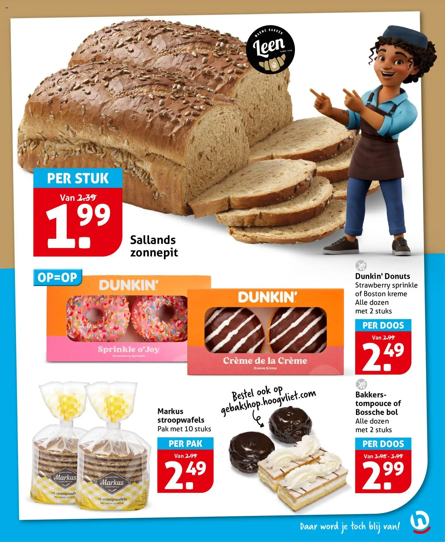 {H1} | Pagina: 15 | Producten: Donuts, Roomboter, La, Bol