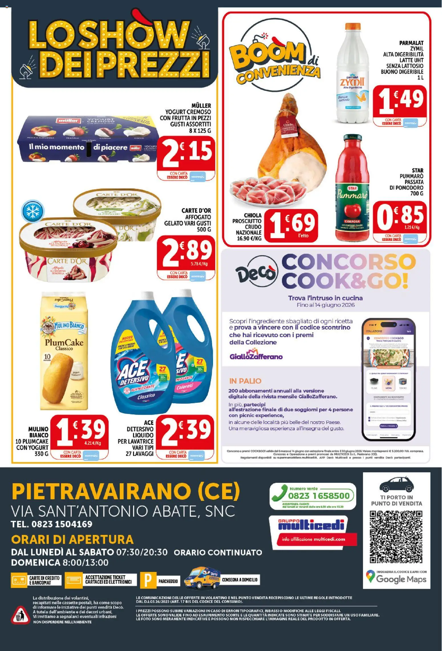Volantino Decò del 11.05.2026 | Pagina: 20 | Prodotti: Gelato, Pomodoro, Lavatrice, Plumcake