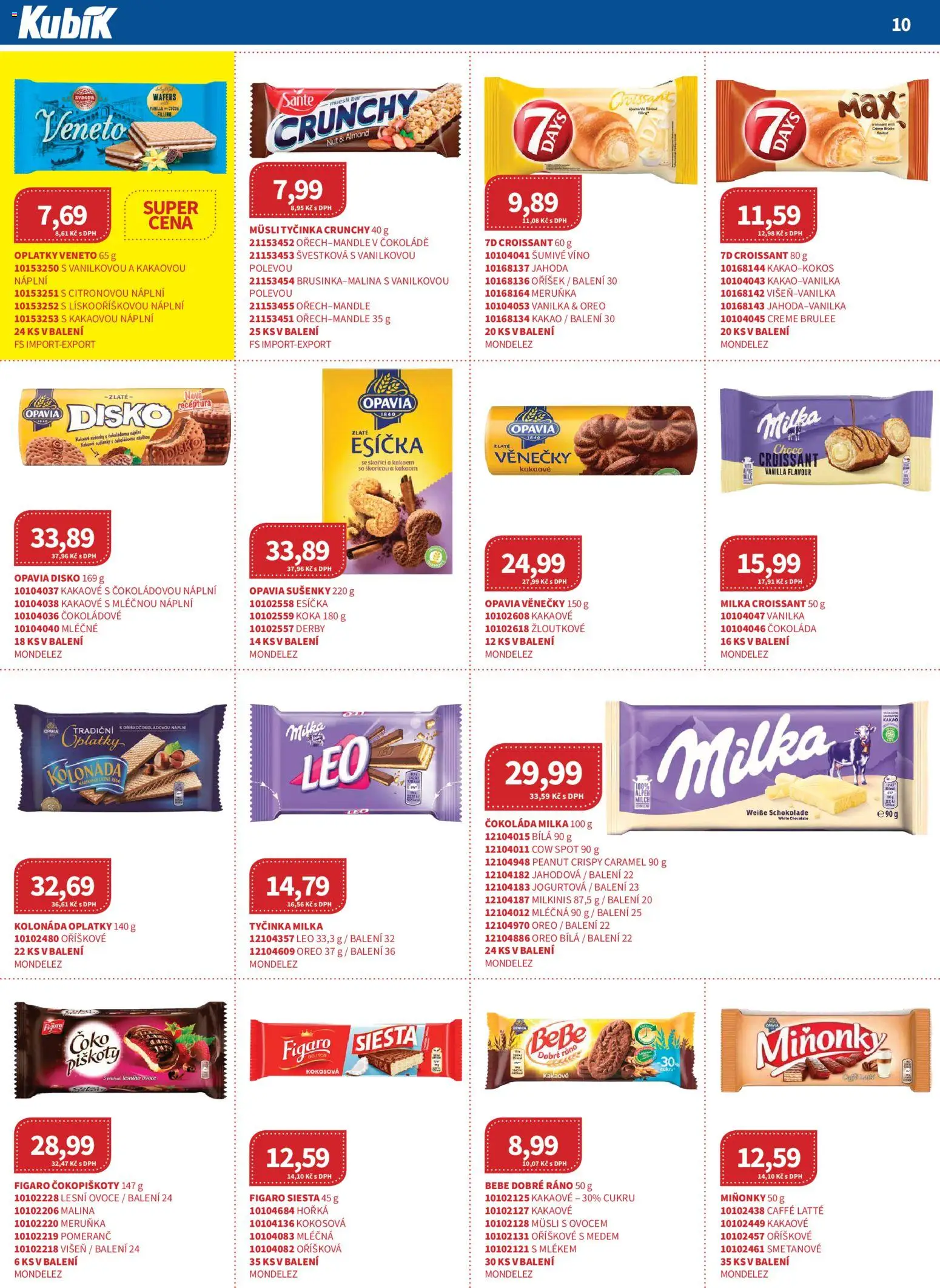 Kubík leták - Velkoobchod 09/2026 od 01.09.2026 | Strana: 10 | Produkty: Ovoce, Čokoláda milka, Esíčka, Müsli