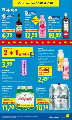 Pogląd oferty "OLEOFARM Sok 100% tłoczony, Sok 100% tłoczony, 490 ml, granat, cytryna lub malina" - ważna od 30.07.2026 | Strona: 77