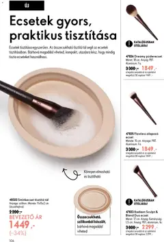 Katalógus Oriflame 2026/13 - amely érvényes a következő dátumtól: 2026.09.09. | Oldal: 106 | Termékek: Tisztító, Alapozó, Ecset, Sminkecset