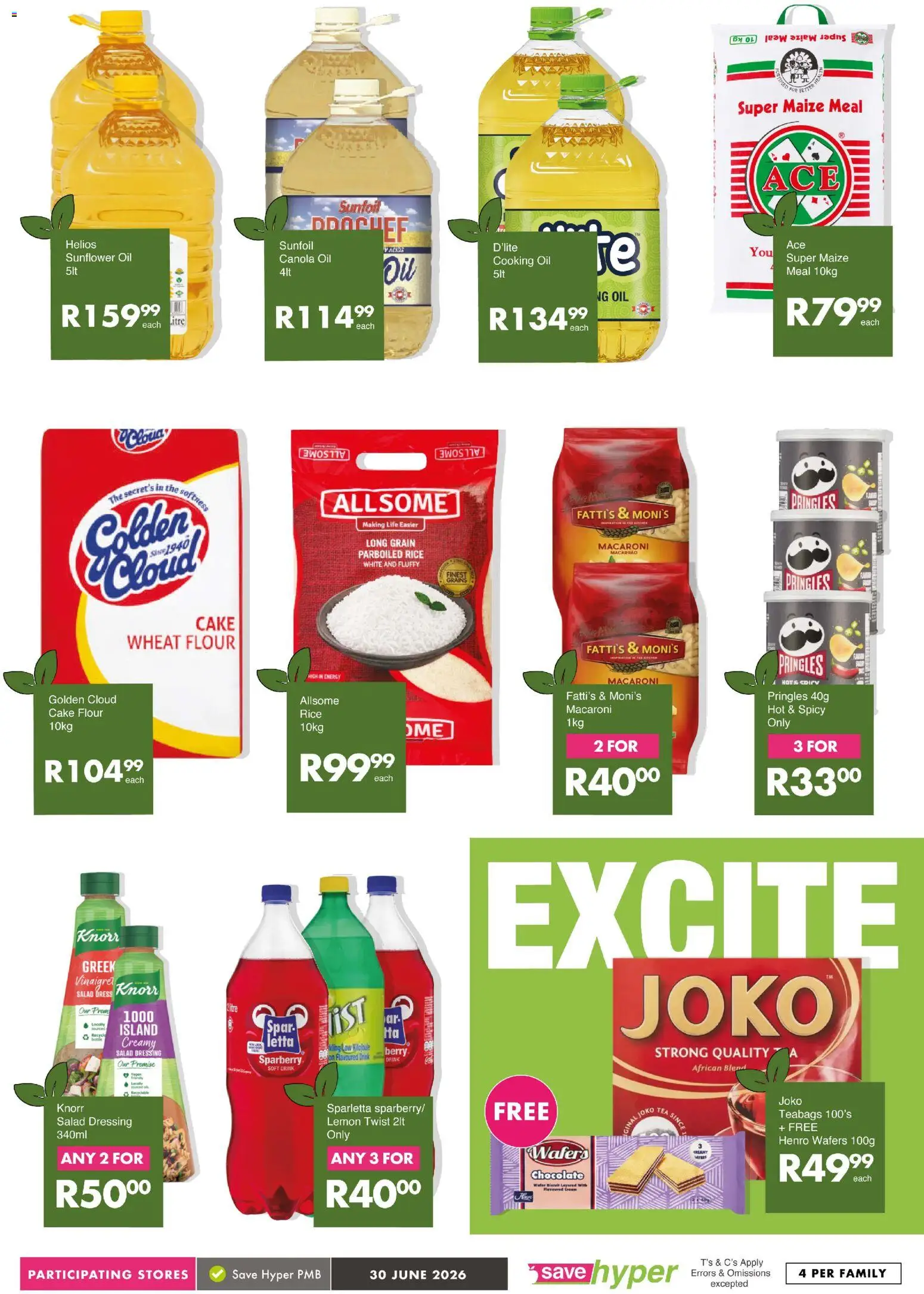 New Save catalogue – valid from 30/06/2026 | Page: 3 | Products: Rice, Dressing, Salad, Lemon