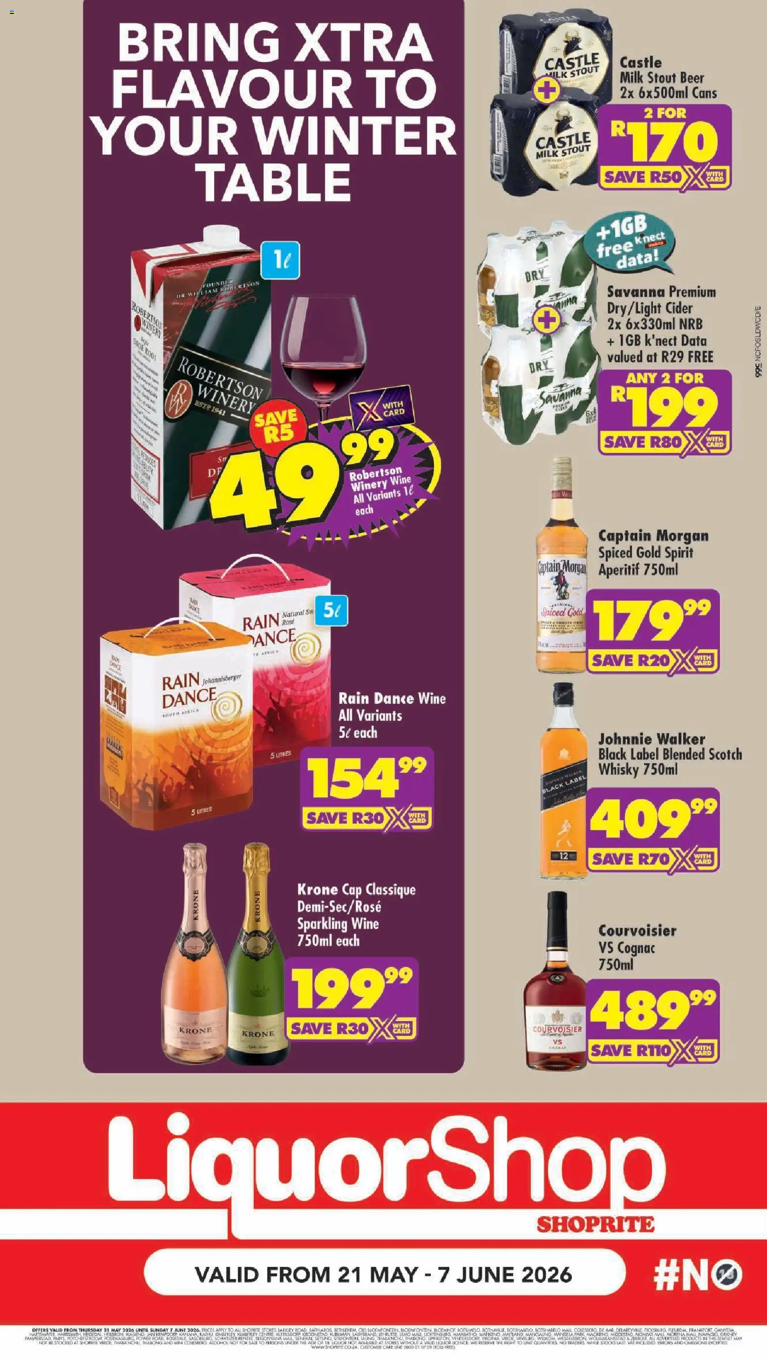 New Shoprite catalogue – valid from 21.05.2026 | Page: 10 | Products: Data, Cider, Milk, Wine