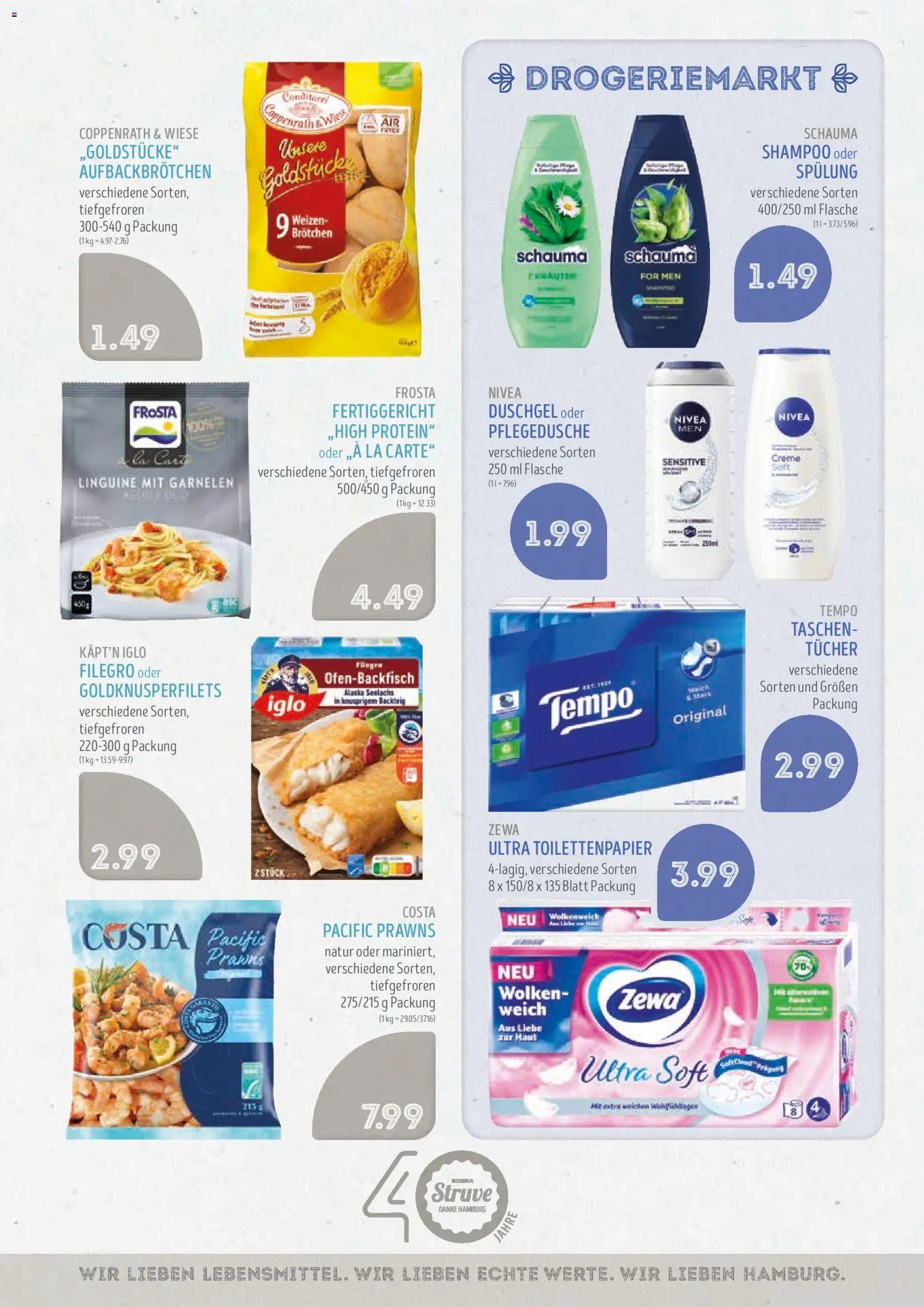 Edeka Struve Prospekt – gültig ab 28.09.2026 | Seite: 9 | Produkte: Iglo, Creme, Duschgel, Toilettenpapier