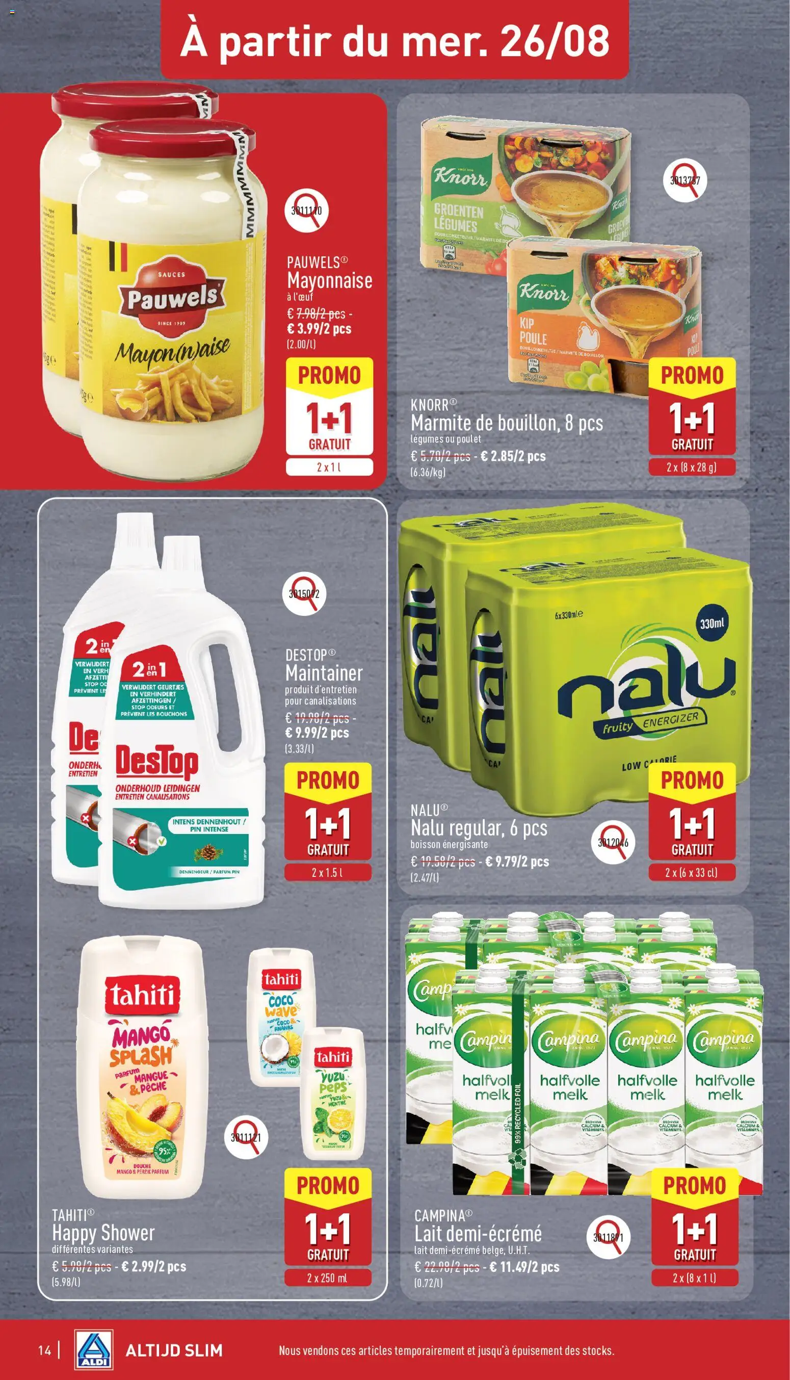 {H1} | Pagina: 14 | Producten: Groenten, Douche, Parfum, Melk