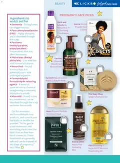 Clicks specials catalogue – valid from 01.05.2026 | Page: 63 | Products: Powder, Shampoo, Basin, Hair mask