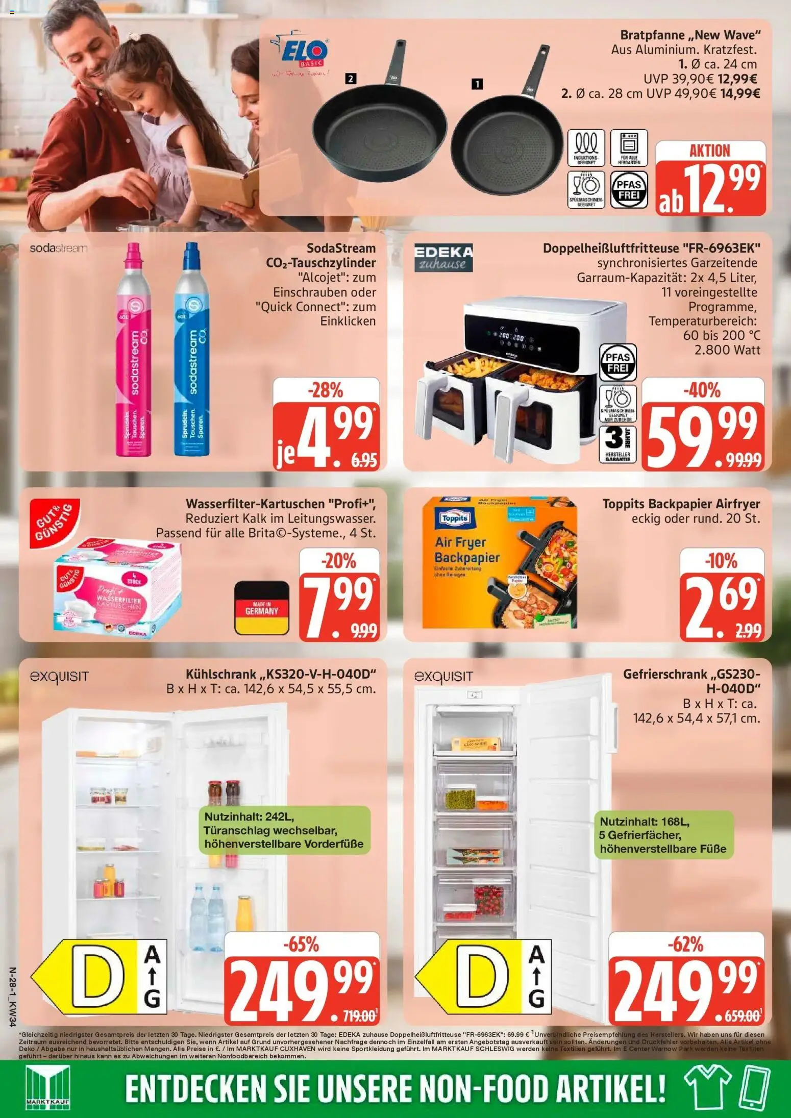 Edeka Prospekt Rostock (ab 17.08.2026) » Angebote Online | Seite: 28 | Produkte: Gefrierschrank, Kühlschrank, Kalk, Sodastream