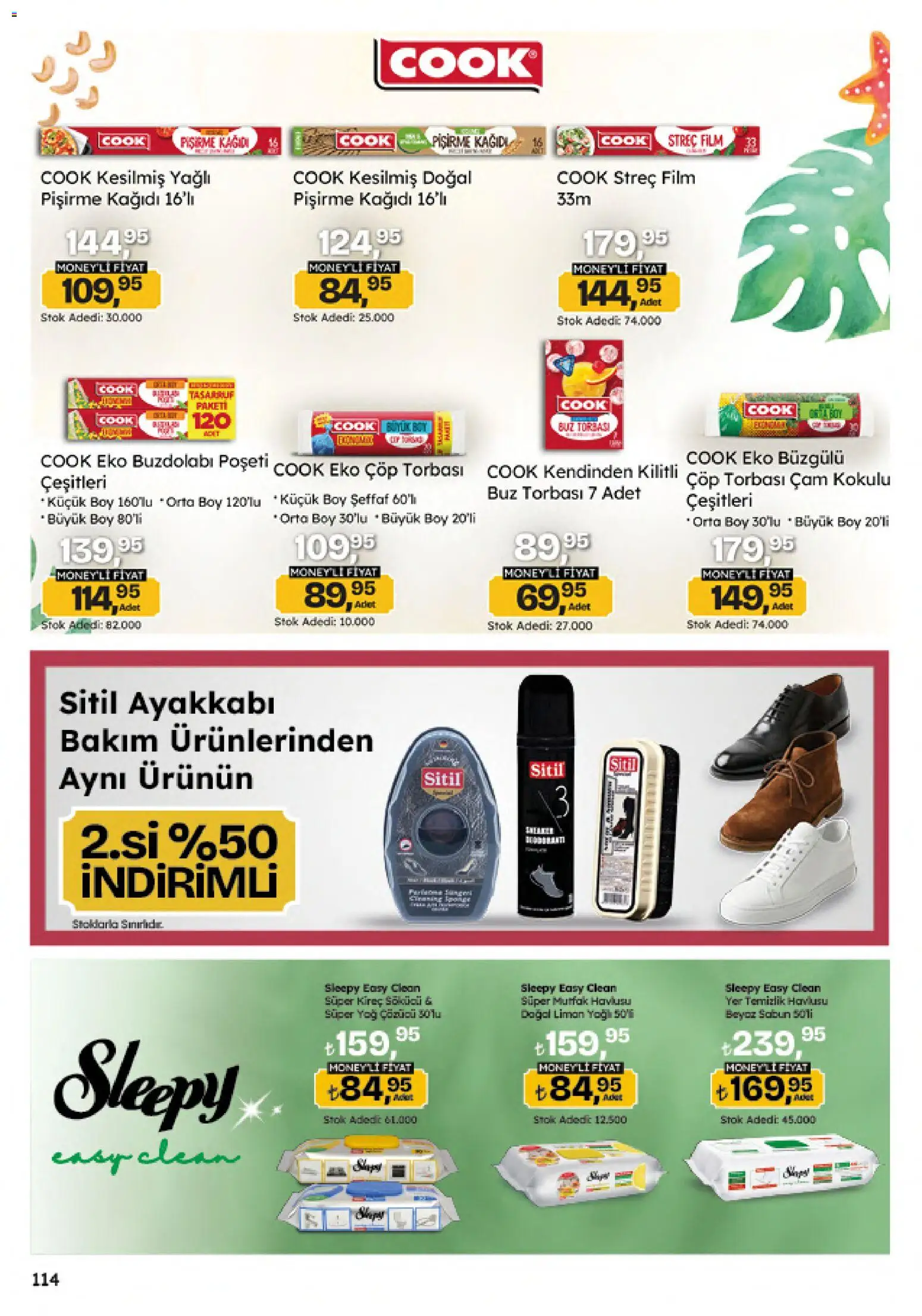 Migros Katalog - 5M Migroskop Dijital - 04.06.2026 tarihinden itibaren geçerlidir | Sayfa: 114 | Ürünler: Çöp torbası, Sabun, Buzdolabı