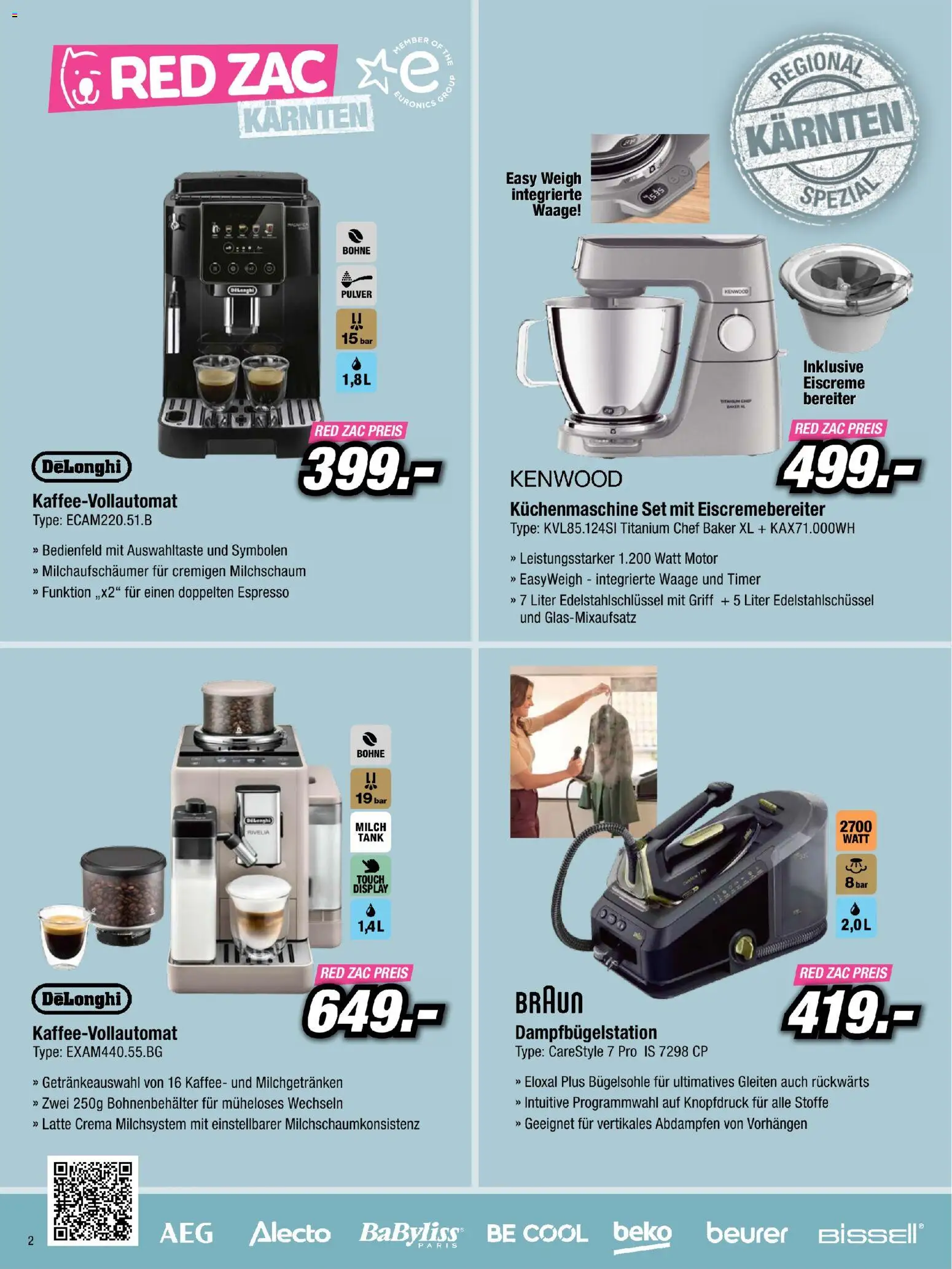 RED ZAC Kärnten gültig ab 25.10.2026 | Seite: 2 | Produkte: Bohne, Milch, Kaffee