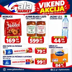 Gala MARKET katalog Vikend - pregled Gala MARKET kataloga - važi od 23.10.2026