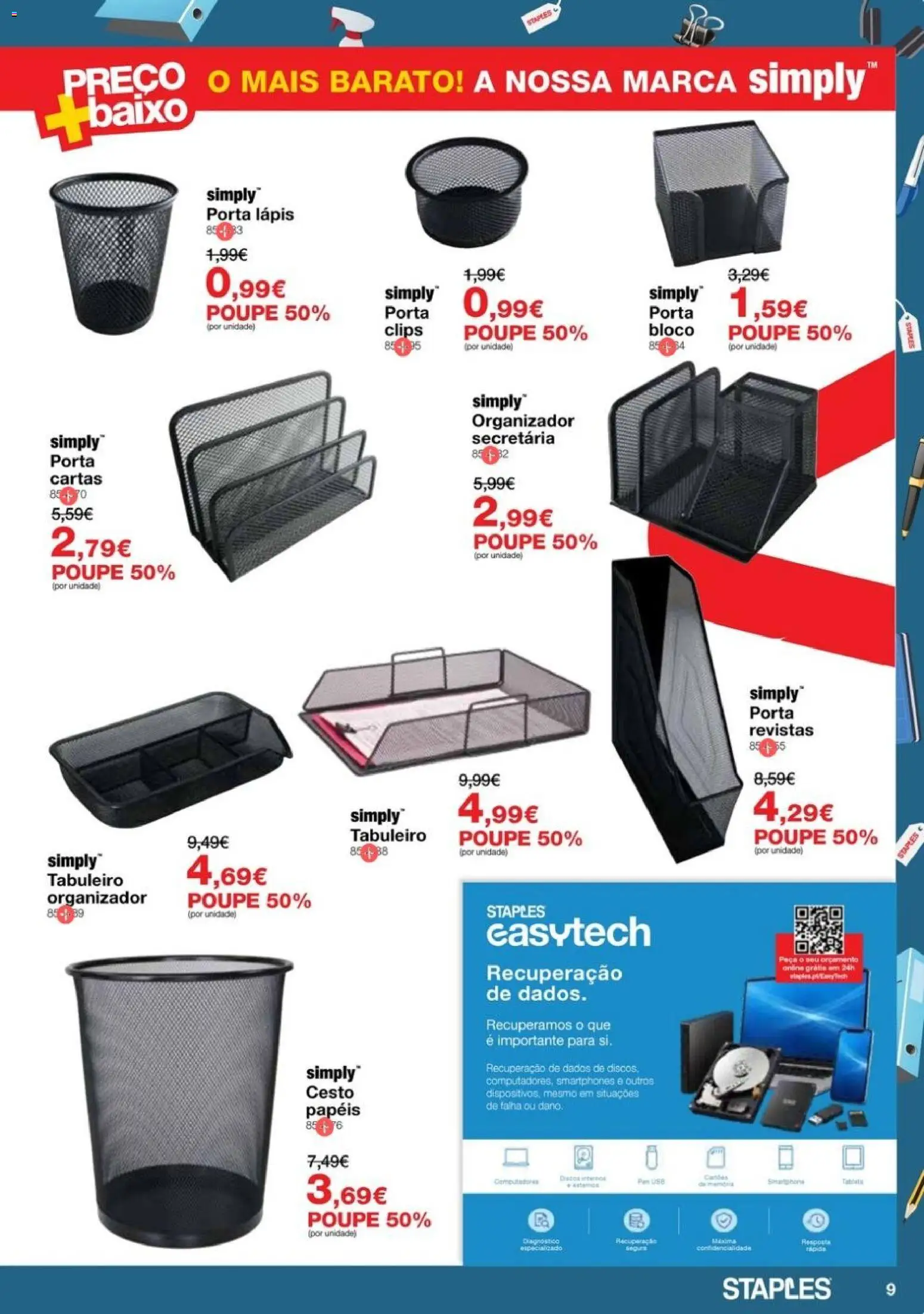 Staples folheto │ válido de 08/10/2026 | Página: 9 | Produtos: Porta, Organizador