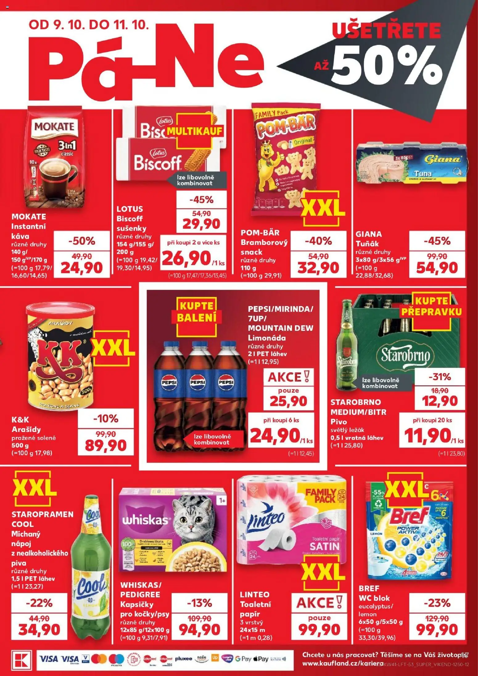 Kaufland leták - Liberec od 07.10.2026 | Strana: 47 | Produkty: Instantní káva, Staropramen Cool, Toaletní papír, Arašídy