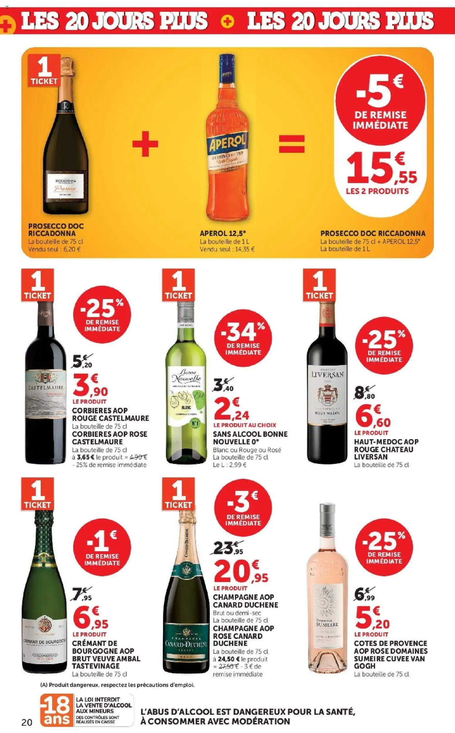 {H1} | Page: 20 | Produits: Champagne, Bourgogne, Crémant, Bouteille