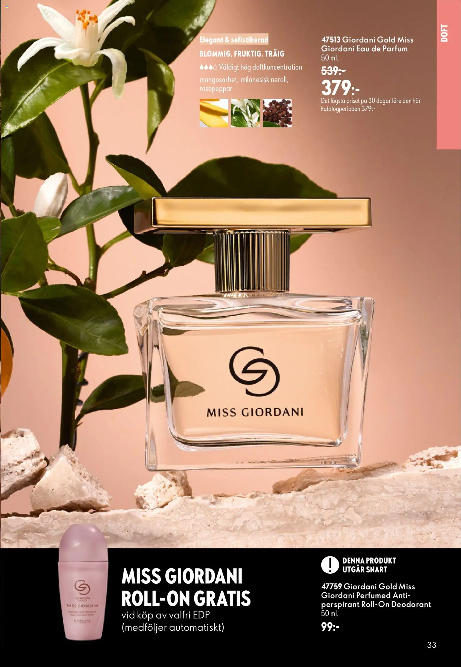 Oriflame reklamblad aktuell från 16/09/2026 | Sida: 33 | Produkter: Doft, Deodorant