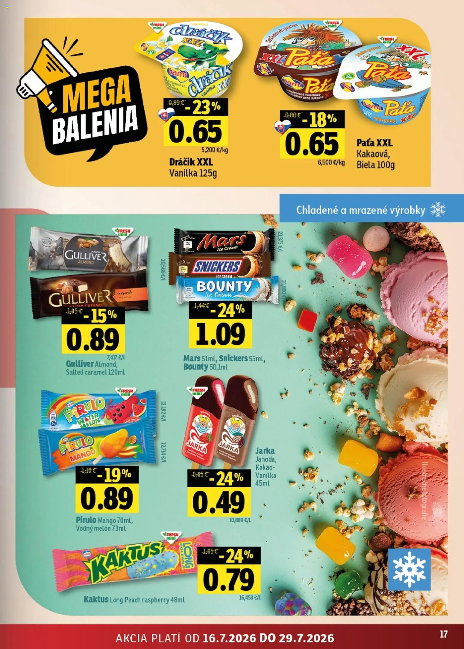 Nové Fresh akcie – leták je platný od 16.07.2026 | Strana: 17