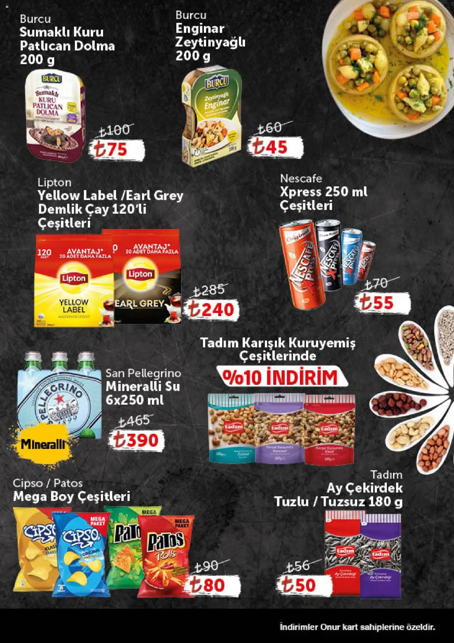 Onur Market - Katalog Gurme - 30 Haziran 2026 tarihinden itibaren geçerlidir | Sayfa: 7 | Ürünler: Enginar, Çay, Su, Patlıcan