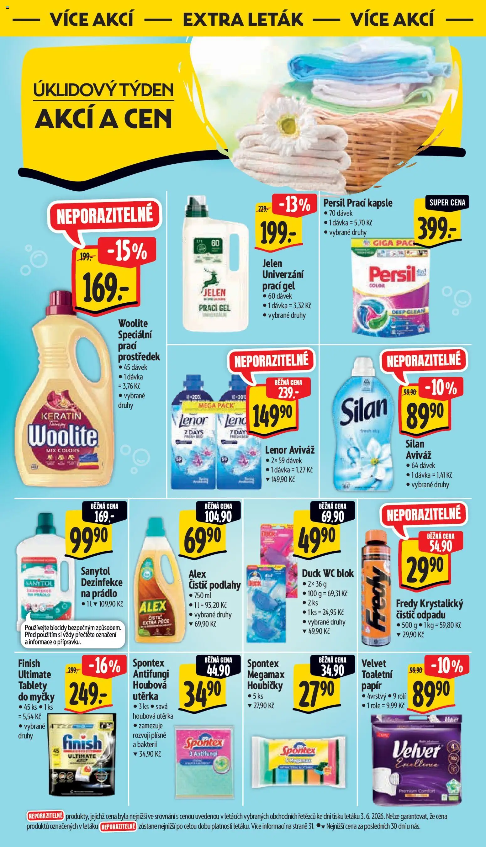 Albert leták - Hypermarket od 10.06.2026 | Strana: 51 | Produkty: Lenor, Wc blok, Velvet, Persil