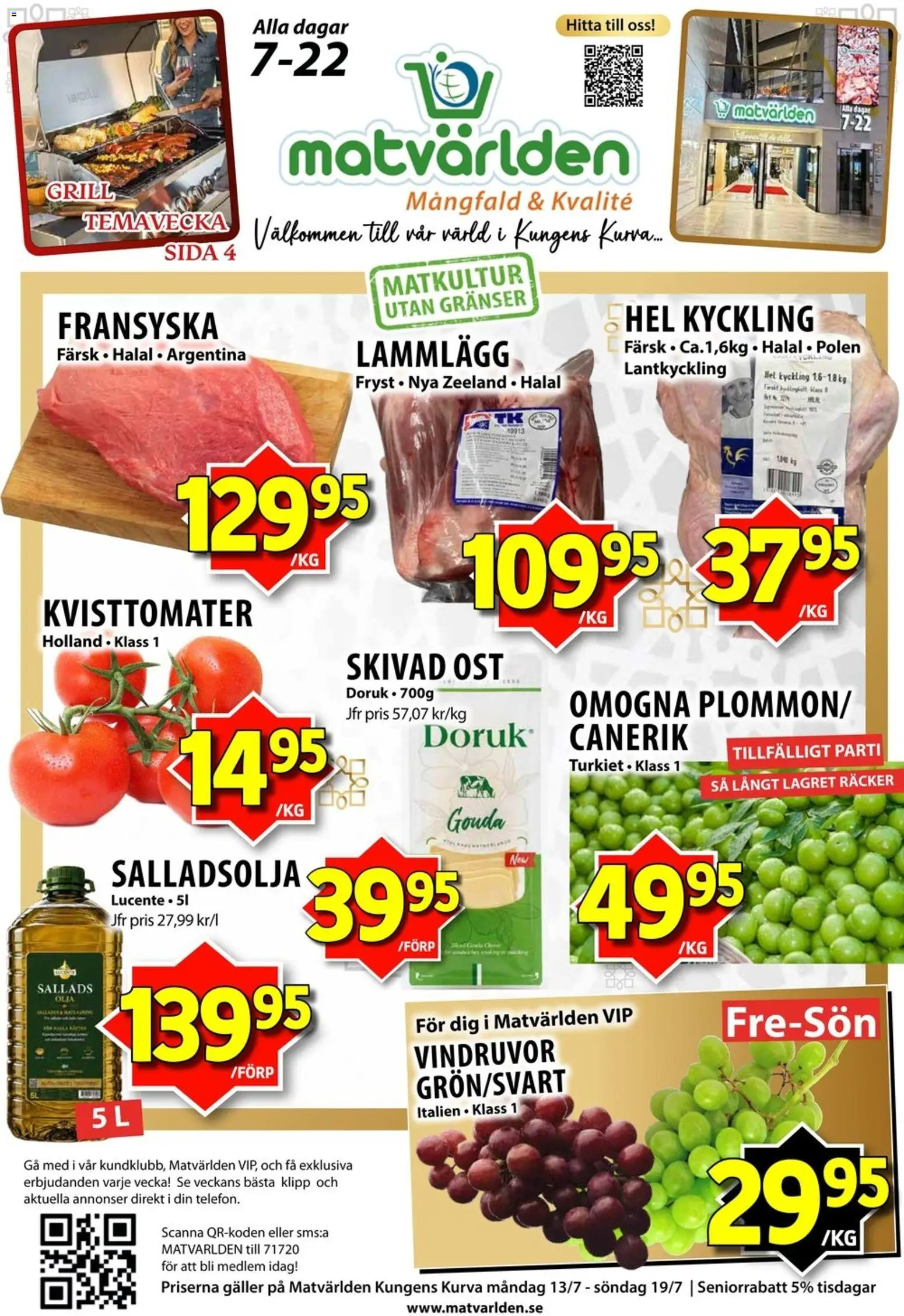 Matvärlden reklamblad aktuell från 13/07/2026 | Sida: 1