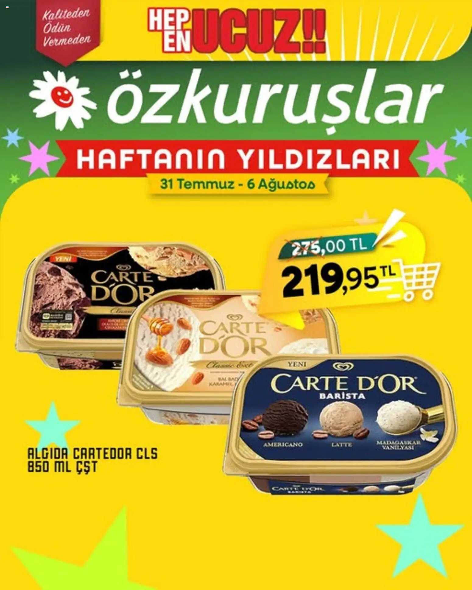Özkuruşlar İndirim - 31 Temmuz 2026 tarihinden itibaren geçerlidir | Sayfa: 1