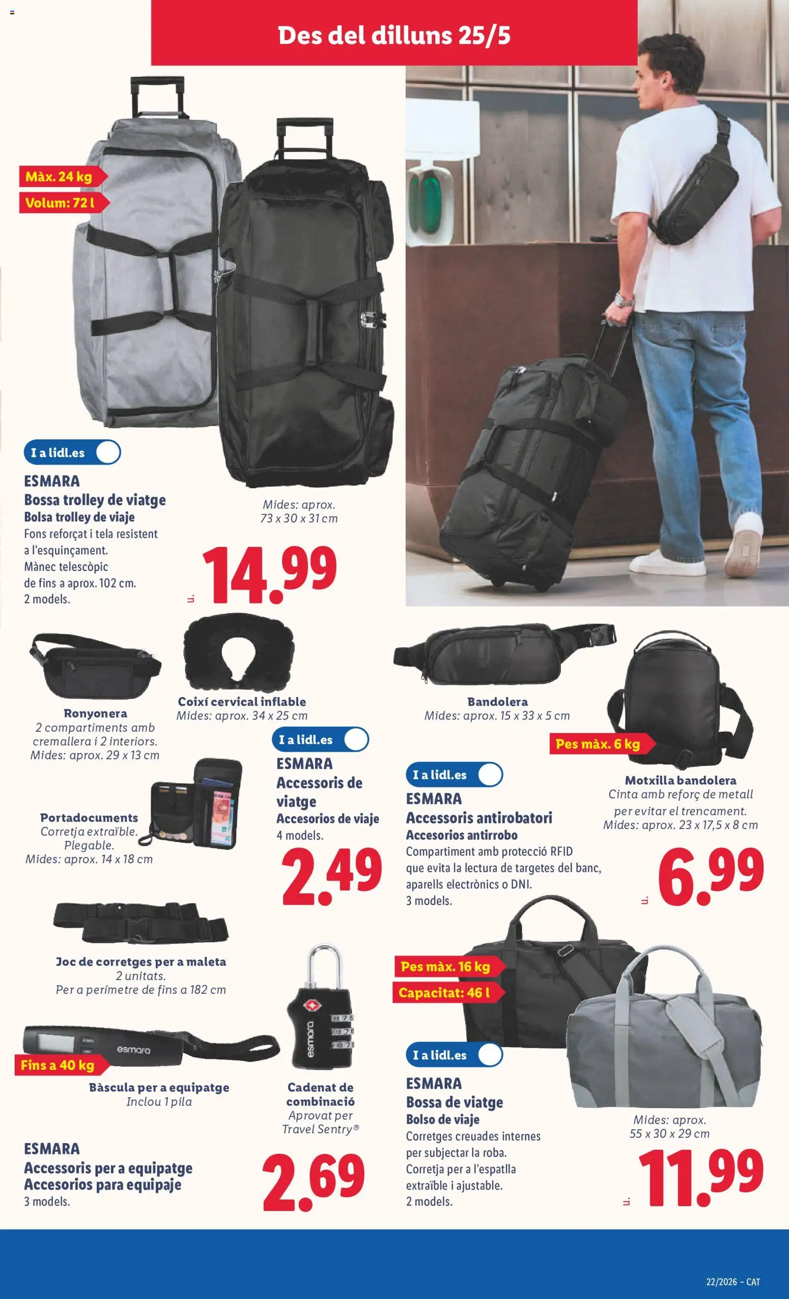 Lidl folleto de bazar │ válido desde el 25.05.2026 | Página: 17 | Productos: Bolso, Maleta, Bolsa