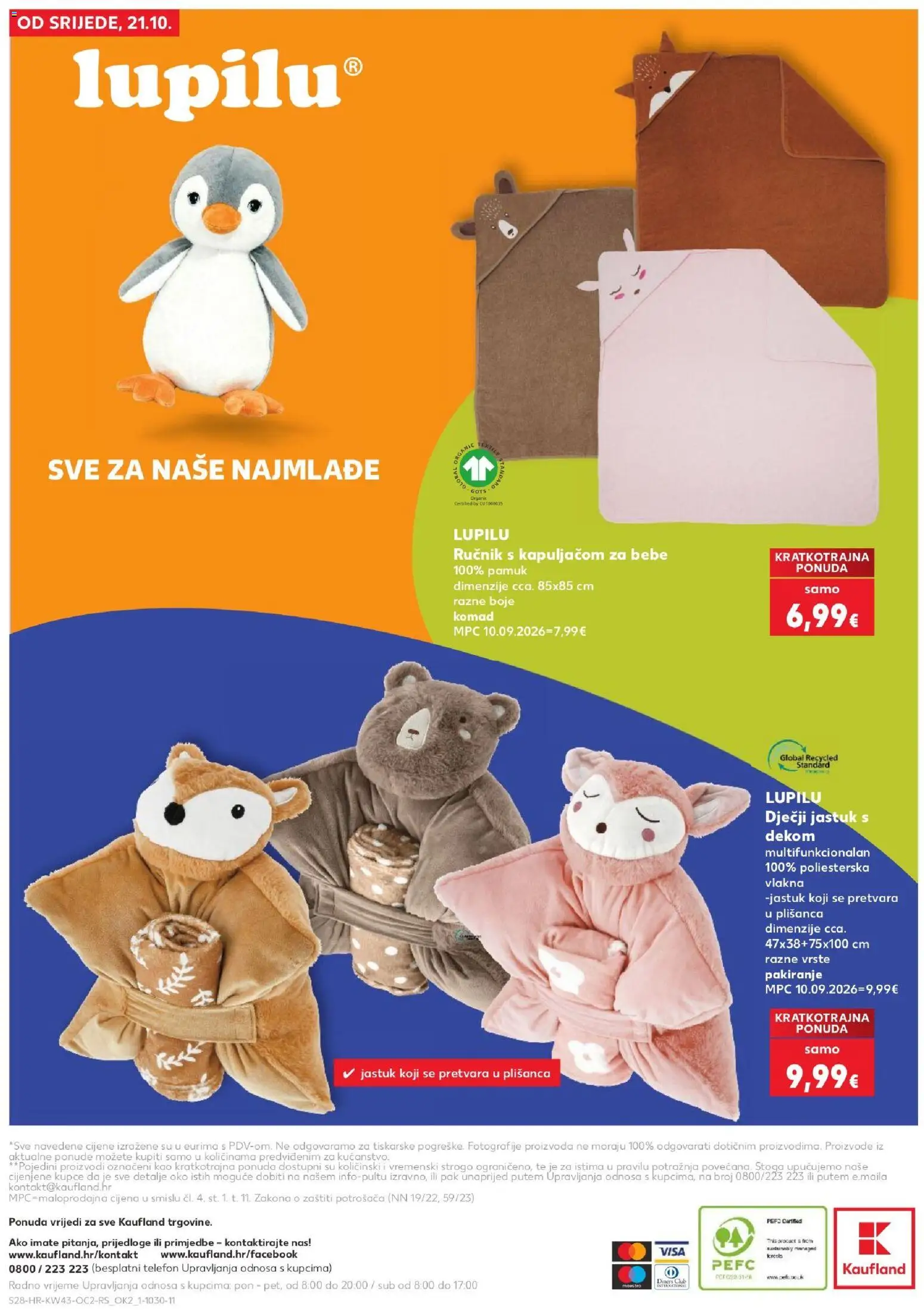 Kaufland katalog | vrijedi od 21.10.2026 | Stranica: 28 | Proizvodi: Jastuk, Ručnik, Telefon