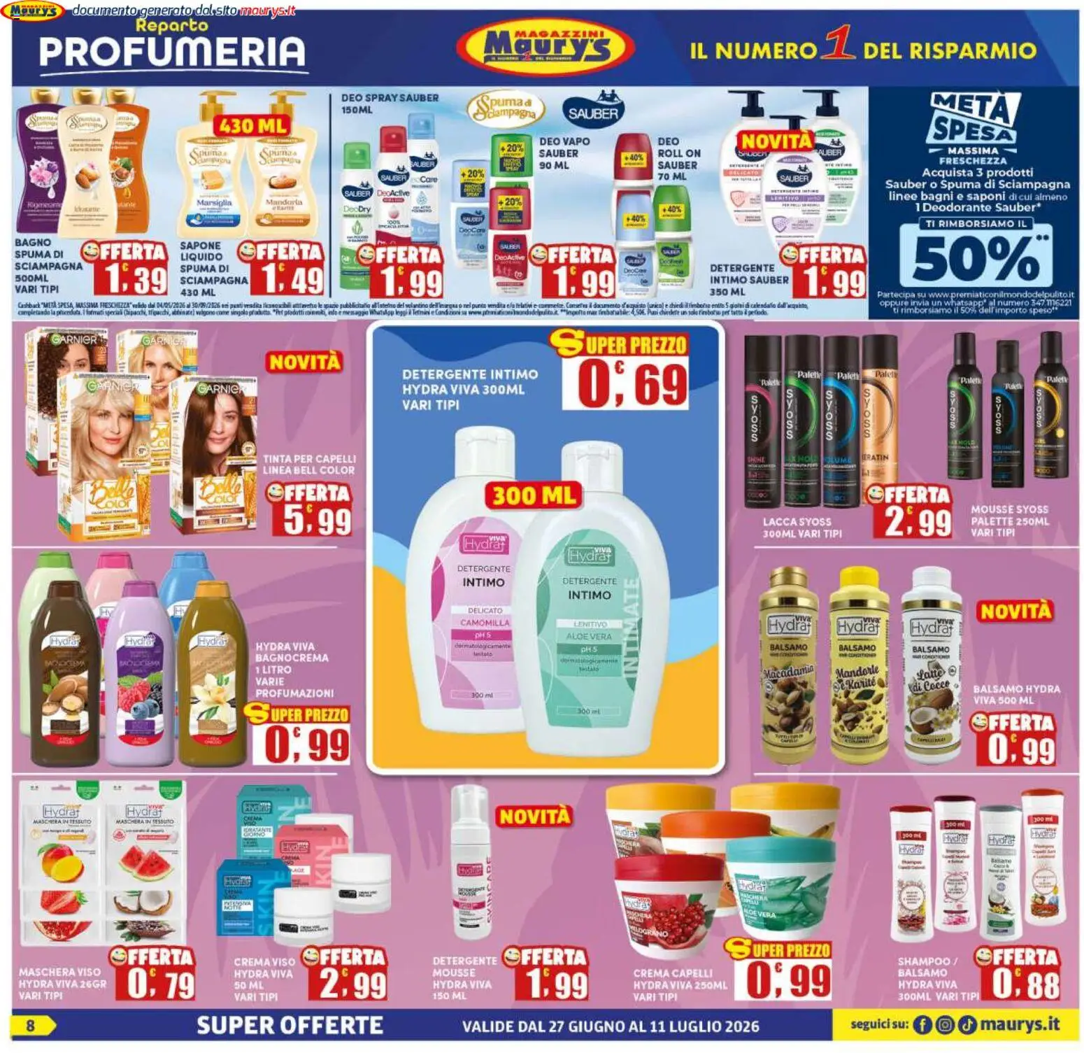 Volantino Maury's del 27/06/2026 | Pagina: 8