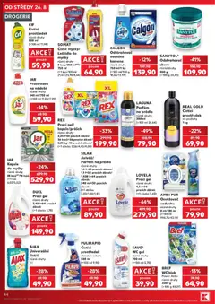 Náhled letáku JAR Kapsle do myčky, různé druhy 88 kusů, /96 kusů od 26.08.2026 | Strana: 44 | Produkty: Nádobí, Blok, Čisticí prostředky, Kuchyně