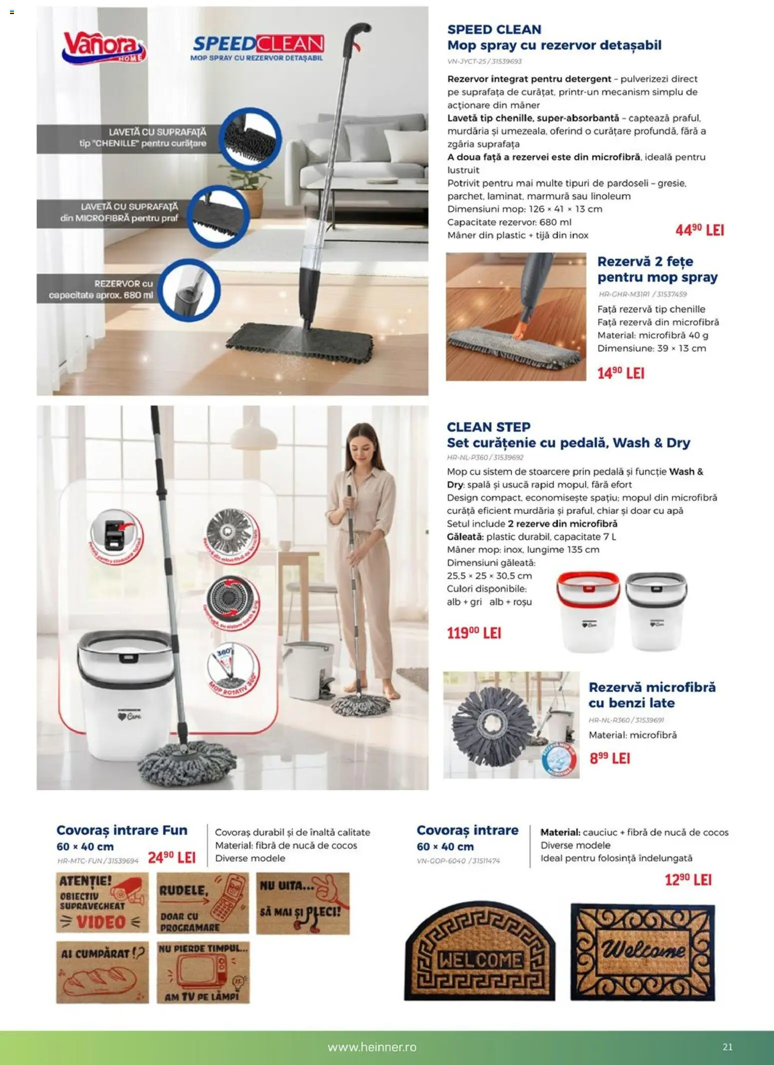 Noul catalog Carrefour – valabil de la 12.08.2026 | Pagină: 21 | Produse: Video, Mop, Covoraș Intrare, Apă