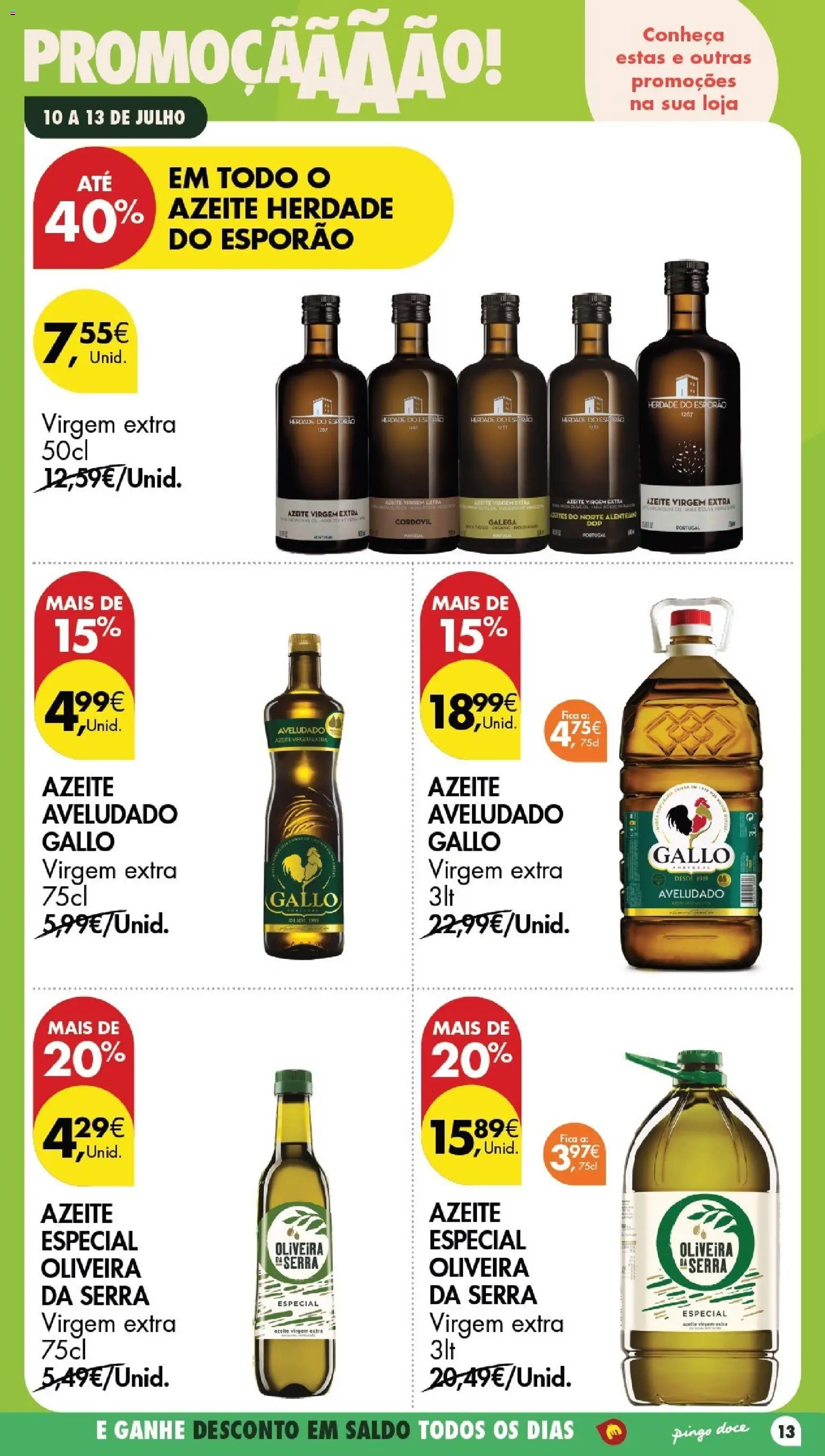 Pingo Doce Poupe este Fim de Semana │ válido de 10/07/2026 | Página: 13 | Produtos: Azeite