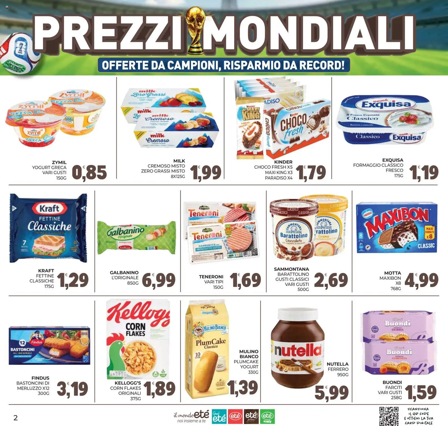 Volantino Eté del 12.06.2026 | Pagina: 2 | Prodotti: Cioccolato, Tè, Formaggio, Nutella