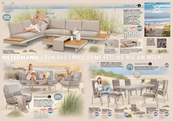 Ostermann Prospekt Gartenmöbel ab 16.04.2026 gültig | Seite: 2 | Produkte: Hocker, Sofa, Sessel, Couchtisch