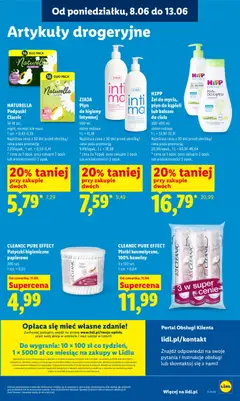 Pogląd oferty "Lidl gazetka" - ważna od 11.06.2026 | Strona: 89 | Produkty: Płyn do kąpieli, Podpaski, Lotion, Płyn do higieny intymnej