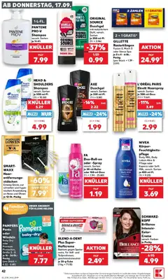 Kaufland Prospekt Wendlingen Am Neckar ab 14.09.2026 gültig | Seite: 54 | Produkte: Pampers, Haarspray, Creme, Duschgel