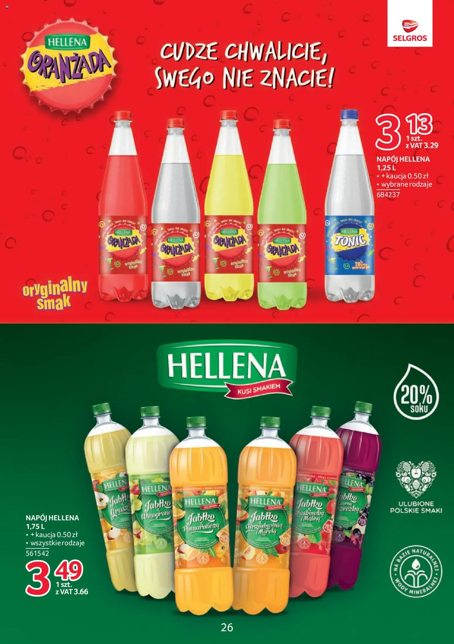Selgros cash&carry gazetka - Markowe Produkty od 22.10.2026 | Strona: 26 | Produkty: Brzoskwinia, Oranżada, Curry, Tonic