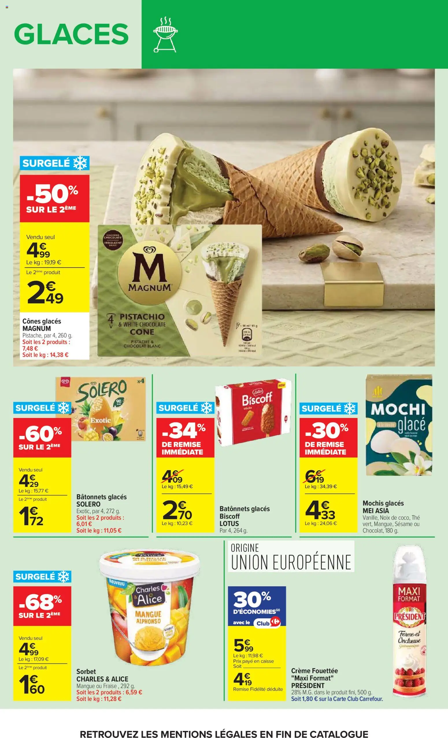 {H1} | Page: 26 | Produits: Chocolat blanc, Mochis, Sésame, Magnum