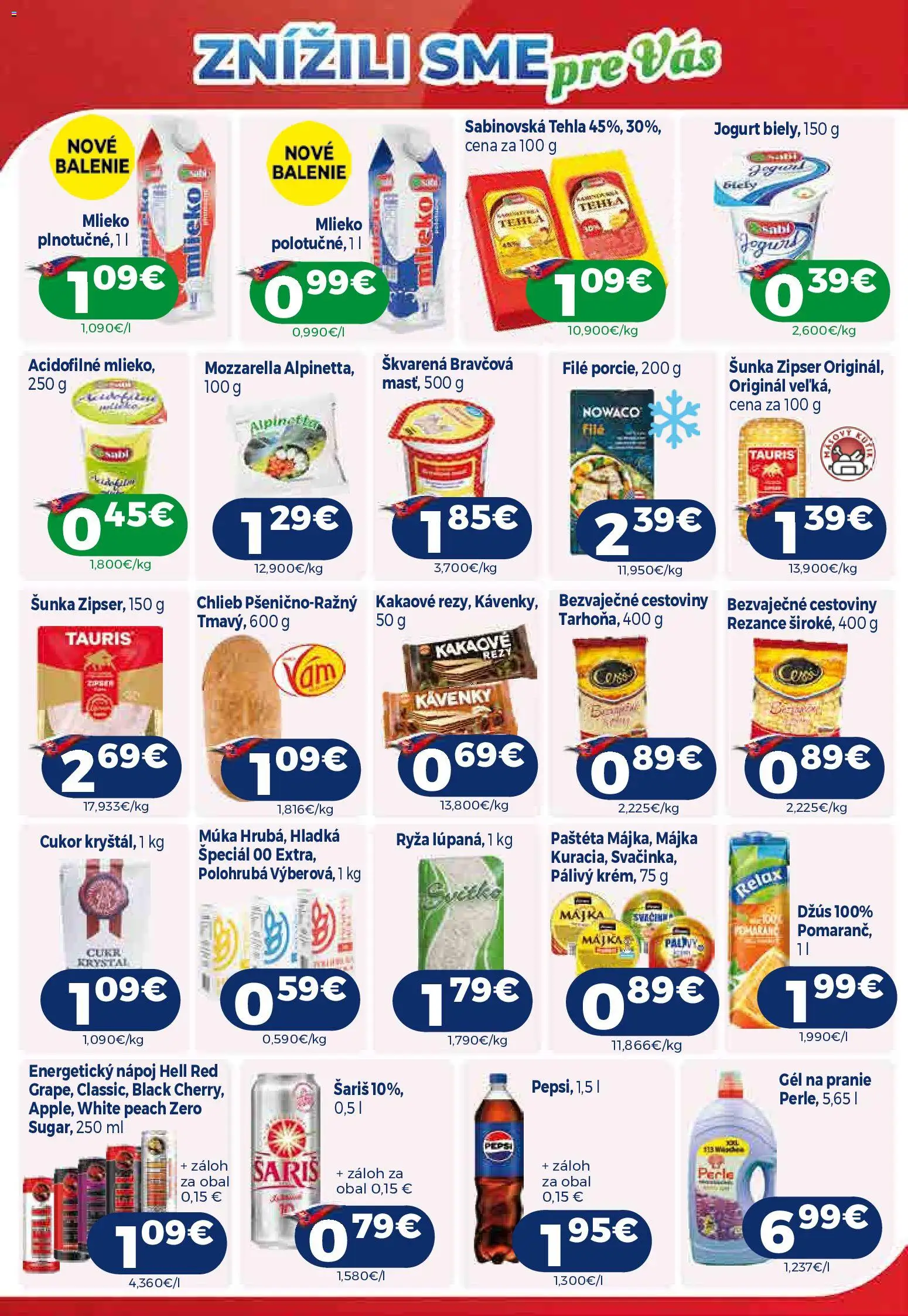 Nové Milk Agro akcie – leták je platný od 21.10.2026 | Strana: 5 | Produkty: Jogurt, Mozzarella, Rezance, Múka