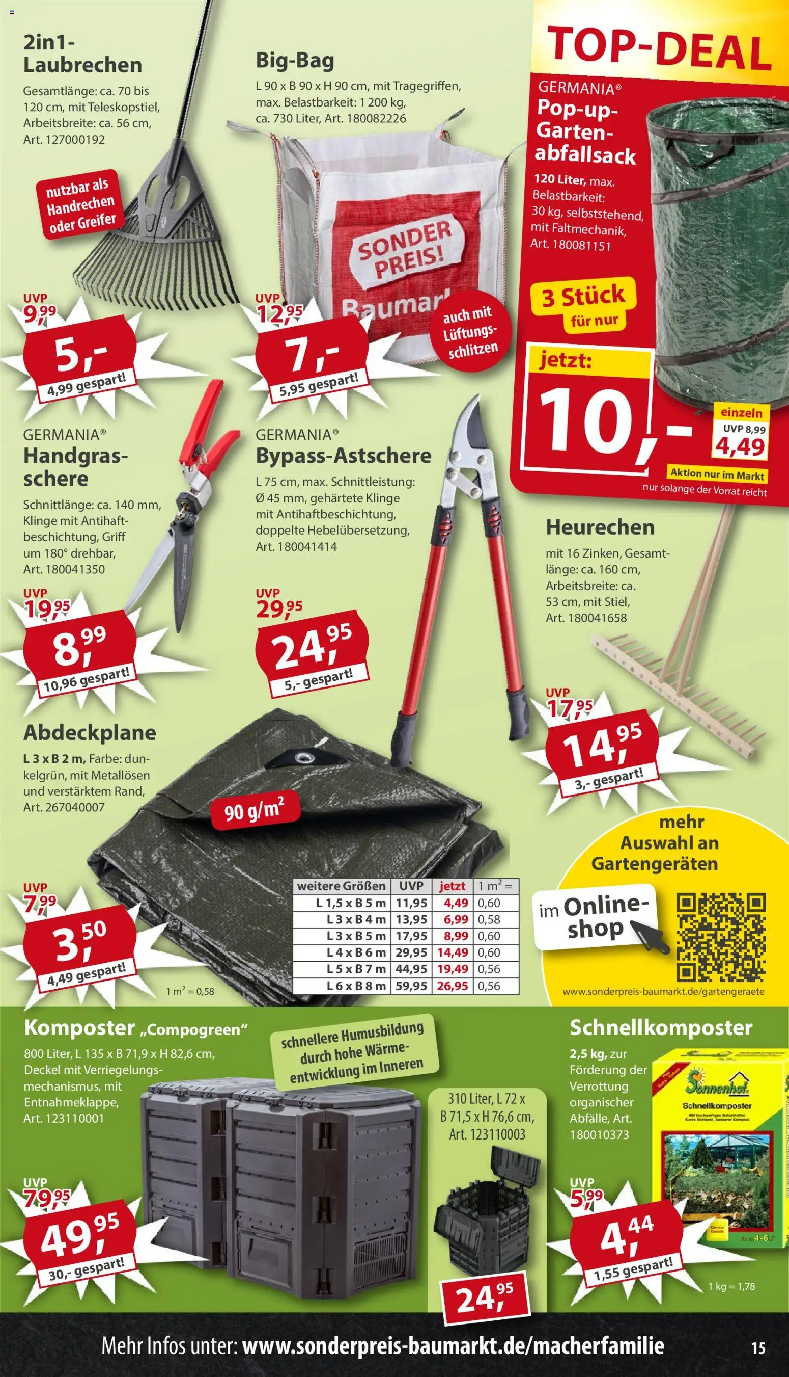 Sonderpreis Baumarkt Prospekt 	 | 09.05.2026 | Wie erhält man einen begrenzten Rabatt? | Deutschland