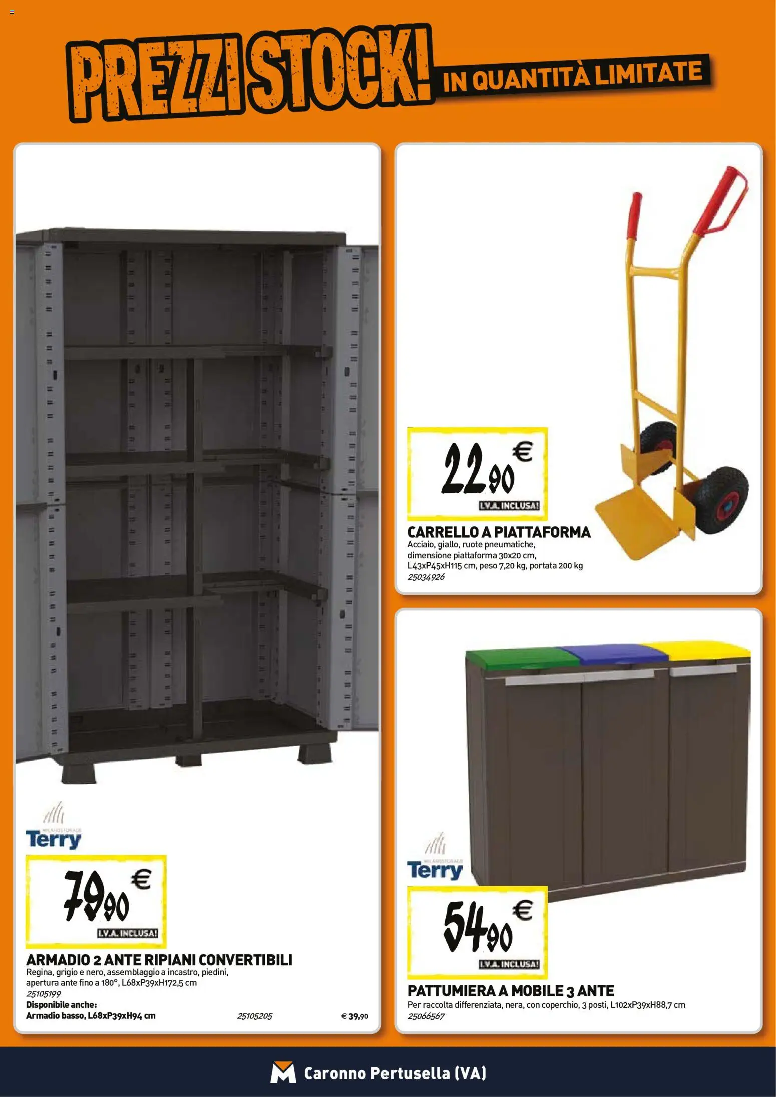 Volantino TECNOMAT del 29/10/2026 | Pagina: 18 | Prodotti: Mobile, Carrello, Pattumiera, Armadio