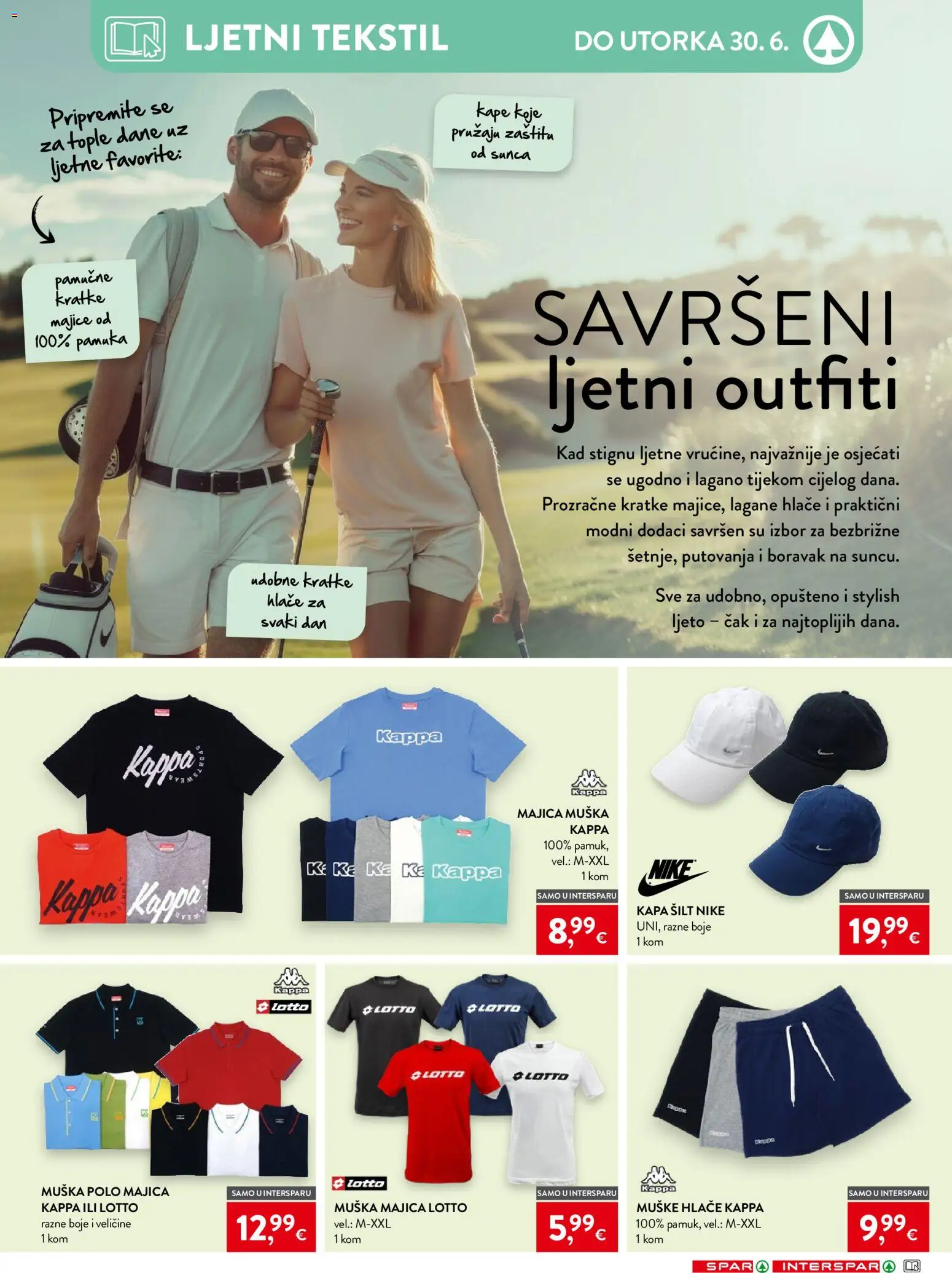 Spar katalog | vrijedi od 17.06.2026 | Stranica: 32 | Proizvodi: Majica, Hlače, Kratke hlače, Kapa