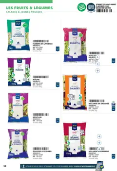 METRO - Prévisualisation de METRO - Restauration rapide valide à partir de 14.04.2026 | Page: 38 | Produits: Salade, Mâche, Mètre, Roquette