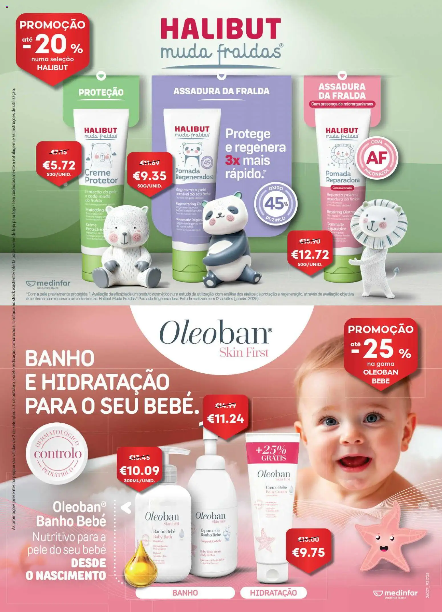 Auchan Revista Longevidade e Especial Bebe │ válido de 02/09/2026 | Página: 53 | Produtos: Fraldas, Pomada, Banho, Creme