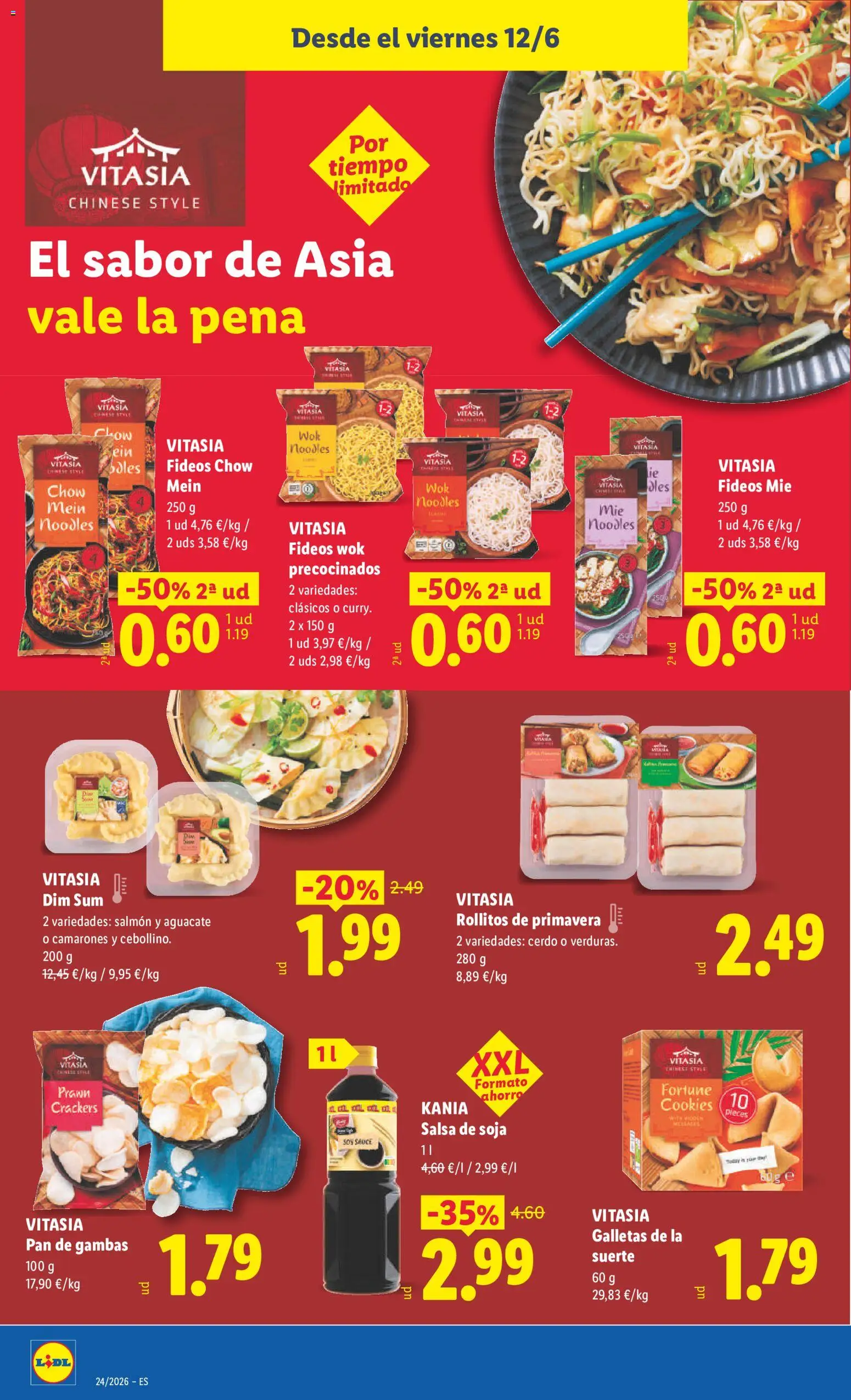 Lidl folleto │ válido desde el 08.06.2026 | Página: 32 | Productos: Pan, Cerdo, Fideos, Galletas
