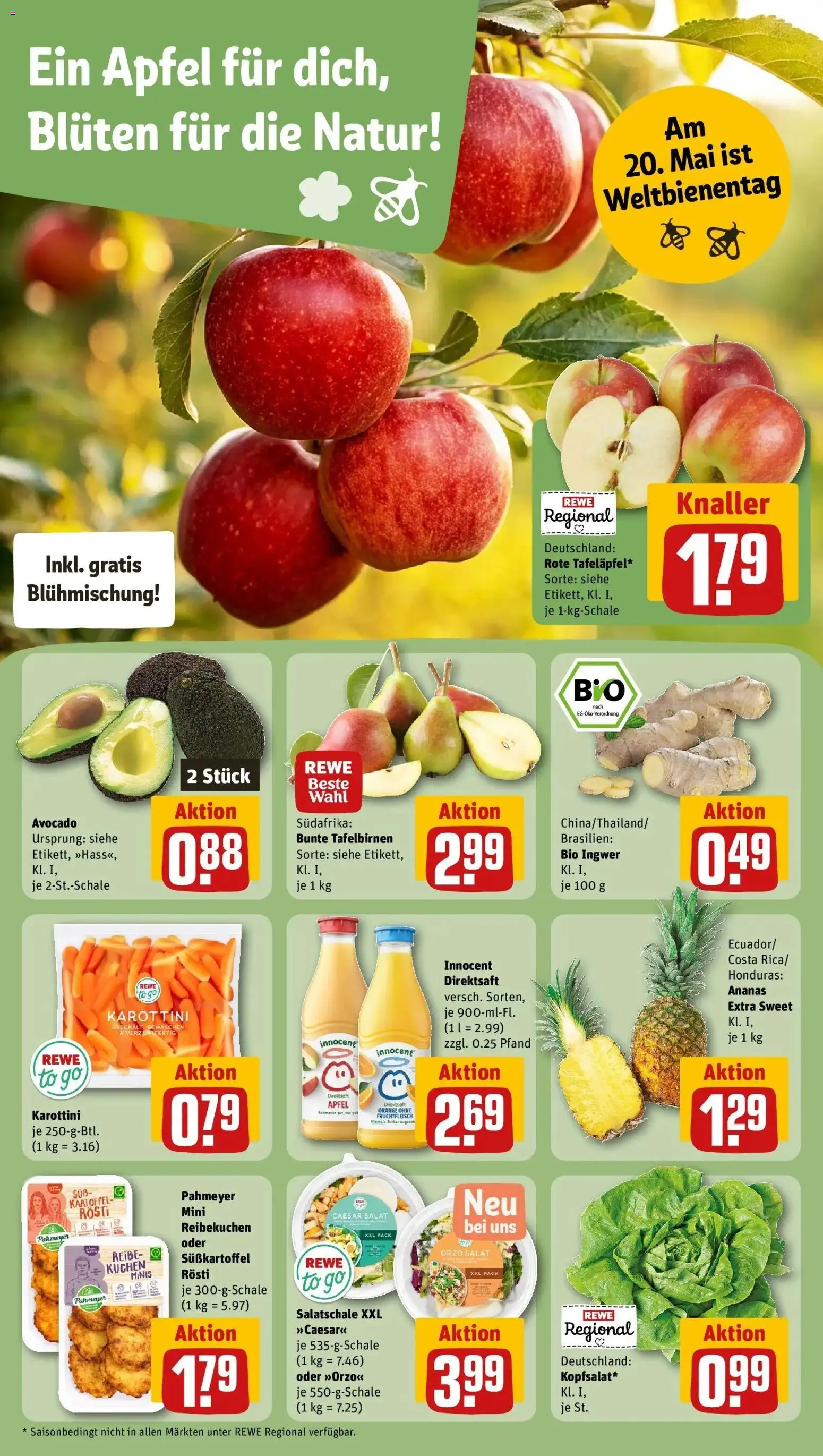 Rewe Prospekt Brühl	 – gültig ab 10.05.2026 | Seite: 6 | Produkte: Äpfel, Ananas, Kuchen, Salat