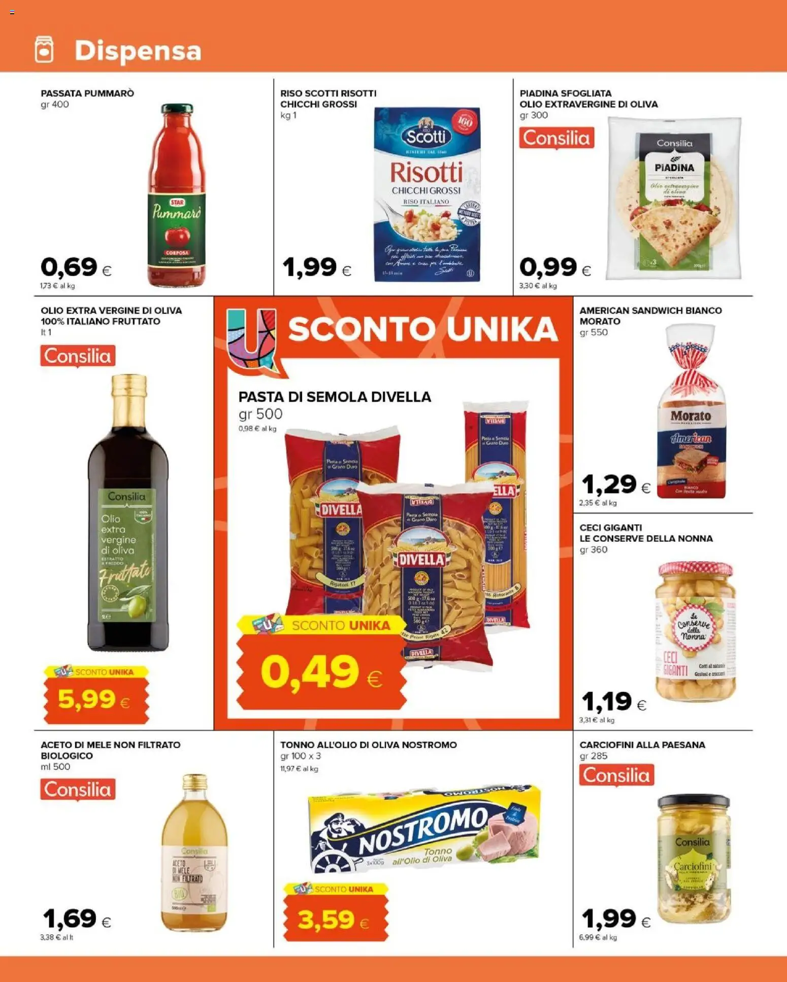 Volantino Tigre del 30/09/2026 | Pagina: 8 | Prodotti: Mele, Aceto di mele, Olio extravergine di oliva, Olio