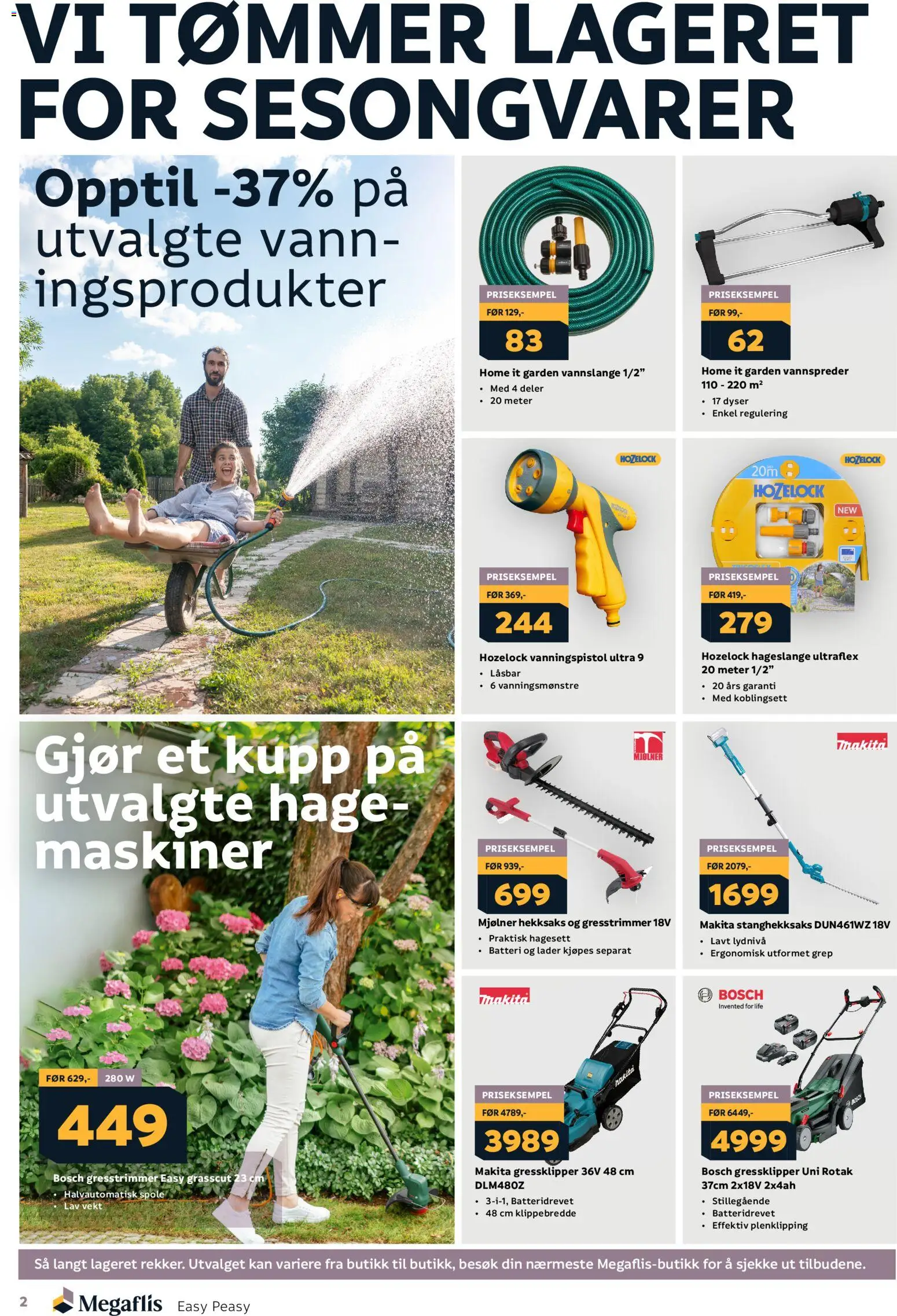 {H1} | Side: 2 | Produkter: Hekksaks, Vekt, Vann, Gresstrimmer