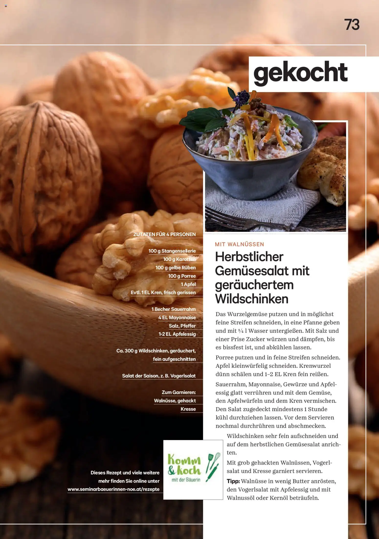 Lagerhaus Unser Land Oktober 2026 gültig ab 01.10.2026 | Seite: 73 | Produkte: Mayonnaise, Pfeffer, Zutaten, Äpfel