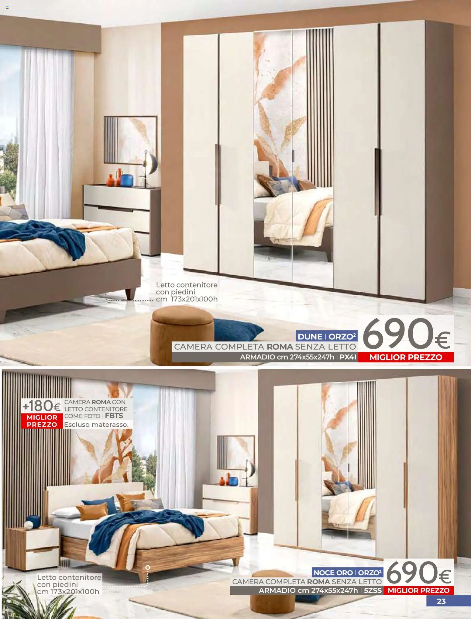 Volantino Mondo Convenienza del 01.04.2026 | Pagina: 25 | Prodotti: Letto contenitore, Contenitore, Letto, Armadio