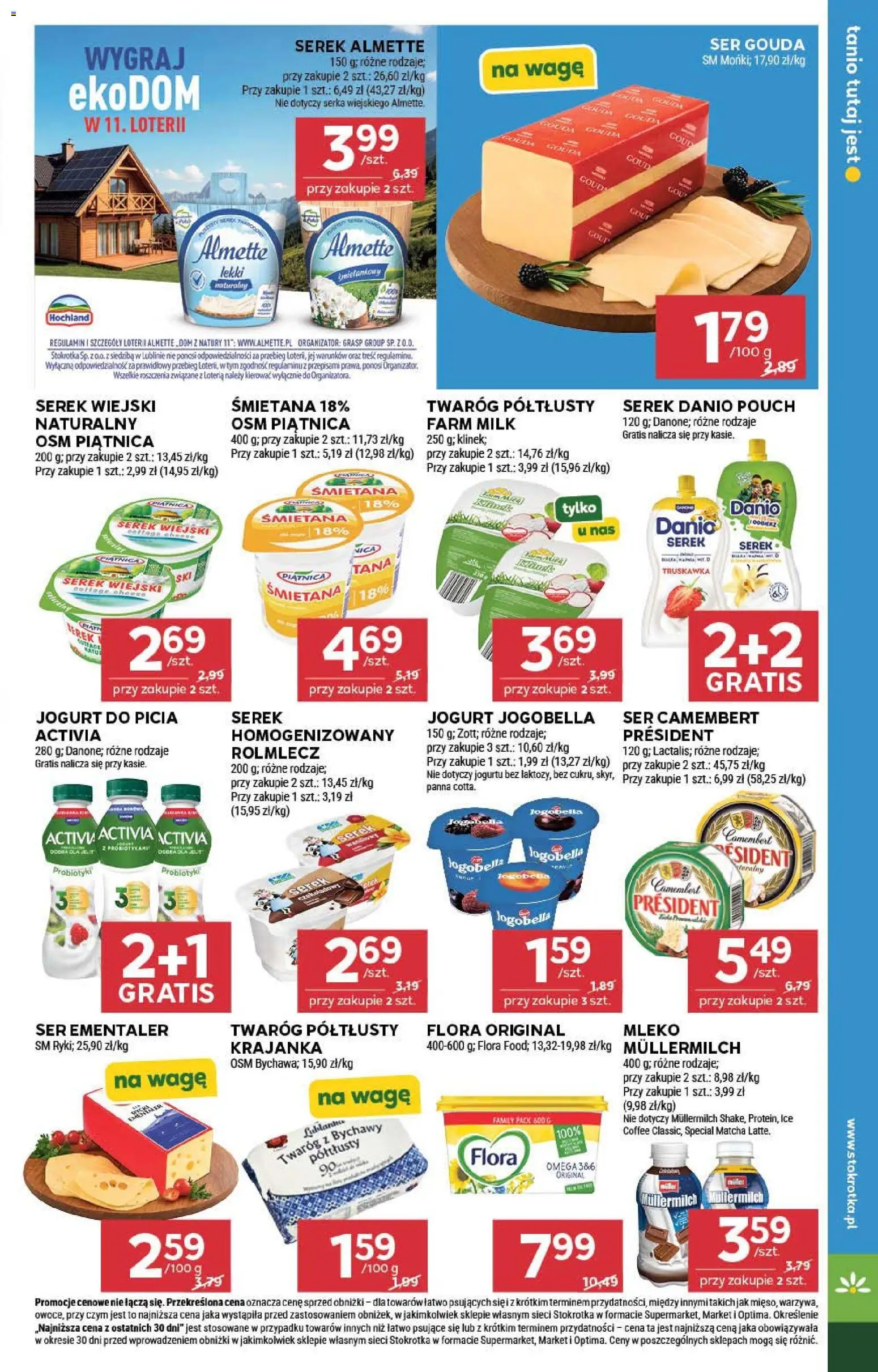 Stokrotka gazetka - Market od 10.09.2026 | Strona: 13 | Produkty: Serek wiejski, Almette, Matcha, Ser gouda