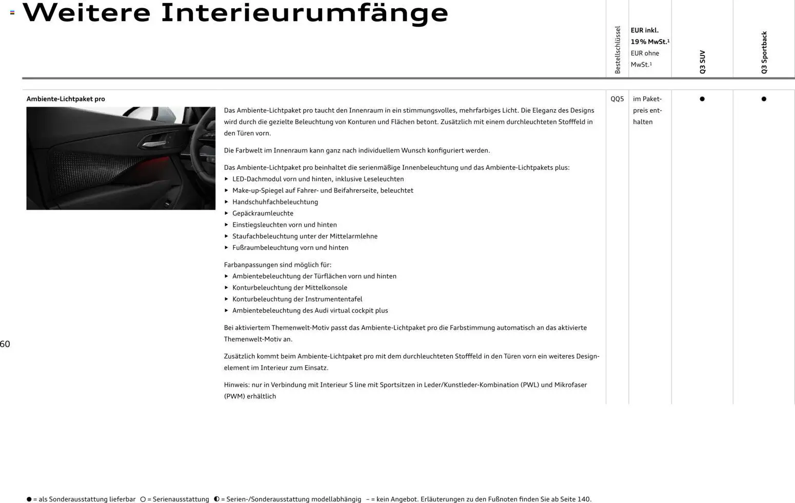 Audi Q3 – gültig ab 29.01.2026 | Seite: 60